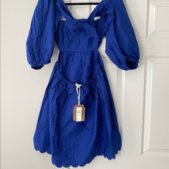 Anthropologie Scalloped Mini Dress - Picture 8 of 10